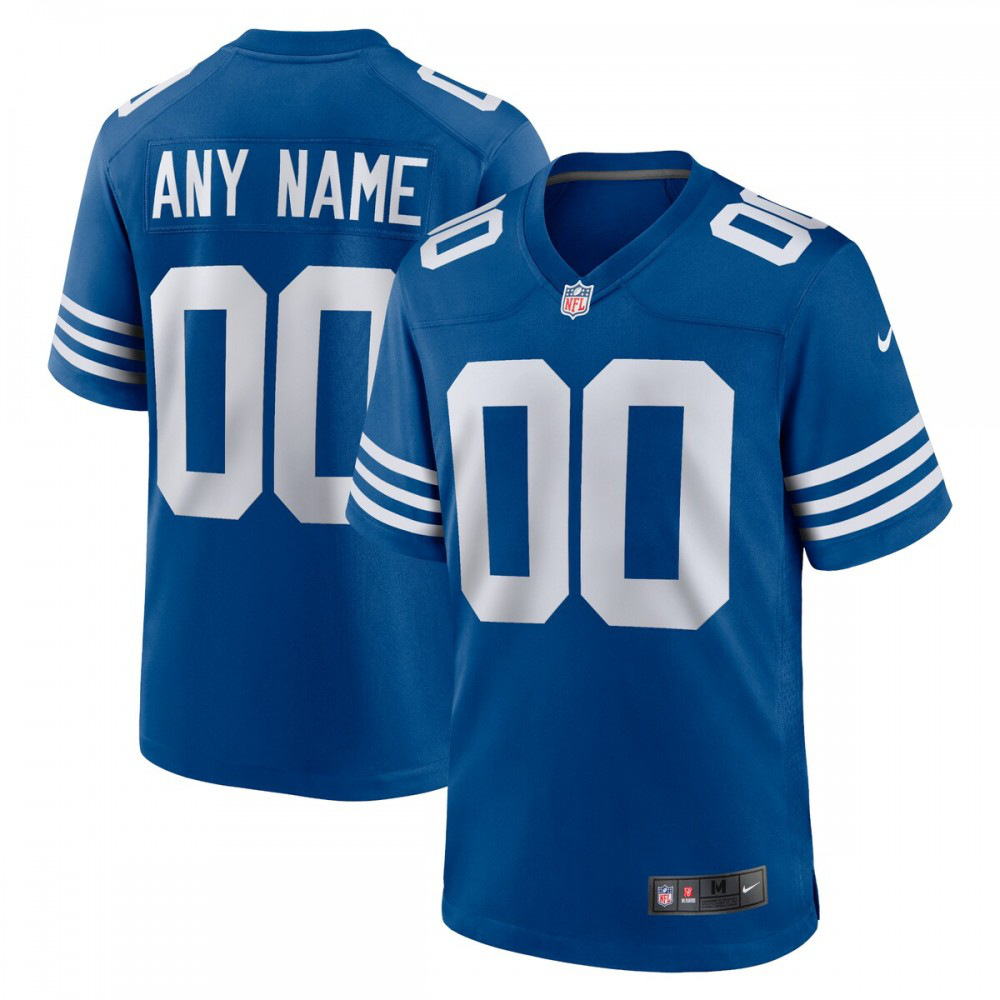 Indianapolis Colts Nike Alternate Custom Jersey - Royal-GridironStore